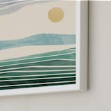"Horizon 1" - Art Print in Aqua by Tatjana Koraksic - Frame Close-up