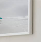 "California Surf" - Art Print in Teal by Jessica C Nugent - Frame Close-up
