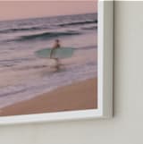 "Sayulita Surf" - Art Print in Soft Purple by Rachel Marie Keba - Frame Close-up
