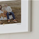 "With a Heart: Foil Framed Photo" - Foil Framed Photo in Gold by Laura Hamm - Frame Close-up