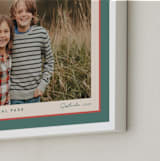 "Ribbon Frame: Landscape Framed Photo" - Framed Photo in Holly Sprig by Carolyn MacLaren - Frame Close-up