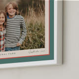 "Ribbon Frame: Landscape Framed Photo" - Framed Photo in Holly Sprig by Carolyn MacLaren - Frame Close-up