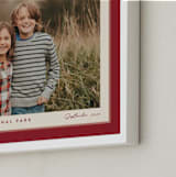 "Ribbon Frame: Landscape Framed Photo" - Framed Photo in Cranberry by Carolyn MacLaren - Frame Close-up