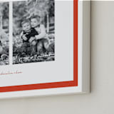 "Stacked Two Photo: Landscape Framed Photo" - Framed Photo in Cherry by Blustery August - Frame Close-up