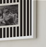 "Classically Striped: Landscape" - Framed Photo in Charcoal by Kercia Jane - Frame Close-up