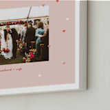 "Drops of Love: Landscape Framed Photo" - Framed Photo in Rose by Leia Matt - Frame Close-up