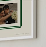 "Double Border: Landscape" - Framed Photo in Emerald by letterfix - Frame Close-up
