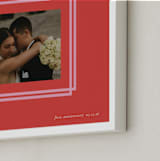 "Double Border: Landscape" - Framed Photo in Coral by letterfix - Frame Close-up