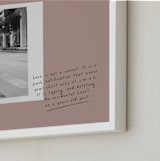 "Modern Love: Landscape" - Framed Photo in Rogue by Maja Cunningham - Frame Close-up