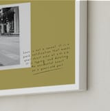 "Modern Love: Landscape" - Framed Photo in Vintage Gold by Maja Cunningham - Frame Close-up