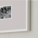 "Railroad Stripe: Landscape" - Framed Photo in Bisque by Olivia Kanaley Inman - Frame Close-up