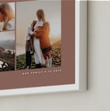 "Four Photo: Landscape Framed Photo" - Framed Photo in Dusty Rose by Angela Garrick - Frame Close-up