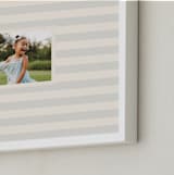 "Coastal Stripe: Landscape" - Framed Photo in Sea by Olivia Kanaley Inman - Frame Close-up