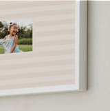 "Coastal Stripe: Landscape" - Framed Photo in Sand by Olivia Kanaley Inman - Frame Close-up