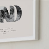 "DAD: Framed Photo" - Framed Photo in Ecru by Olivia Kanaley Inman - Frame Close-up