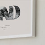 "DAD: Framed Photo" - Framed Photo in Ecru by Olivia Kanaley Inman - Frame Close-up