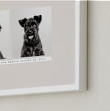 "Portrait Pair" - Framed Photo in Beige by Becky Nimoy - Frame Close-up