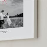 "Small Bow: Landscape Framed Photo" - Framed Photo in Petal by Annie Shapiro - Frame Close-up