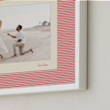 "Luxe Stripes: Landscape" - Framed Photo in Candy Cane by Creo Study - Frame Close-up