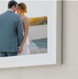 "The Big Picture: Valentine's Framed Photo" - Framed Photo in White by Minted - Frame Close-up