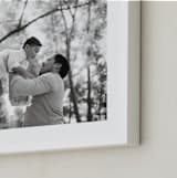 "The Big Picture: Father's Day Framed Photo" - Framed Photo in White by Minted - Frame Close-up