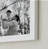 "The Big Picture: Father's Day Framed Photo" - Framed Photo in White by Minted - Frame Close-up