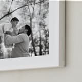 "The Big Picture: Father's Day Framed Photo" - Framed Photo in White by Minted - Frame Close-up