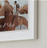 "Scripted Four Photo: Framed Photo" - Framed Photo in Marshmallow by Pati Cascino - Frame Close-up