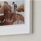 "Scripted Four Photo: Framed Photo" - Framed Photo in Marshmallow by Pati Cascino - Frame Close-up