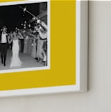 "Color Border: Landscape Framed Photo" - Framed Photo in Yellow by Minted - Frame Close-up