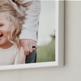 "The Big Picture: Father's Day Framed Photo" - Framed Photo in White by Minted - Frame Close-up