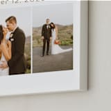 "Dotted Three Photo: Framed Photo" - Framed Photo in Caramel by Carolyn MacLaren - Frame Close-up
