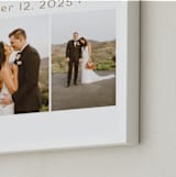 "Dotted Three Photo: Framed Photo" - Framed Photo in Caramel by Carolyn MacLaren - Frame Close-up