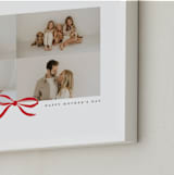 "Bow Four Photo: Framed Photo" - Framed Photo in Crimson by Olivia Kanaley Inman - Frame Close-up