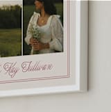 "Timeless Border: Landscape Framed Photo" - Framed Photo in Cherry by Brianne Larsen - Frame Close-up