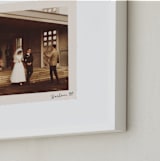 "Framed in Time: Landscape" - Framed Photo in Silk by Alisa Galitsyna - Frame Close-up