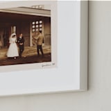 "Framed in Time: Landscape" - Framed Photo in Silk by Alisa Galitsyna - Frame Close-up