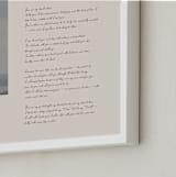 "Poetic" - Framed Photo in Ecru by Jenna Holcomb - Frame Close-up