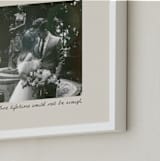 "Love of a Lifetime: Landscape" - Framed Photo in Bone by Brittney Jensen - Frame Close-up