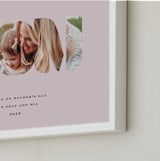 "MOM: Framed Photo" - Framed Photo in Mauve by Olivia Kanaley Inman - Frame Close-up