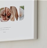 "MOM: Framed Photo" - Framed Photo in Chalk by Olivia Kanaley Inman - Frame Close-up