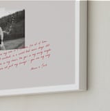 "Love Scribble: Landscape" - Framed Photo in Crimson by Jenny Millington - Frame Close-up