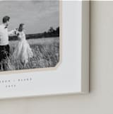 "Bevel Border: Landscape" - Framed Photo in Cream by Carolyn MacLaren - Frame Close-up