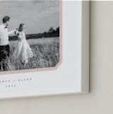 "Bevel Border: Landscape" - Framed Photo in Blush by Carolyn MacLaren - Frame Close-up