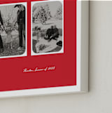 "Minimalist Vintage Frames" - Framed Photo in Holly Berry by Creo Study - Frame Close-up