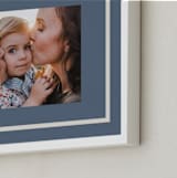 "Distant Border: Landscape" - Framed Photo in Blueberry by Angela Garrick - Frame Close-up
