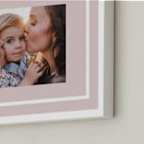 "Distant Border: Landscape" - Framed Photo in Blush by Angela Garrick - Frame Close-up