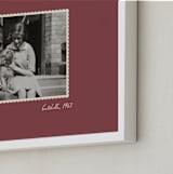 "Old Time: Landscape" - Framed Photo in Rosewood by letterfix - Frame Close-up