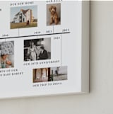 "Our Timeline" - Framed Photo in Cloud by Sumak Studio - Frame Close-up