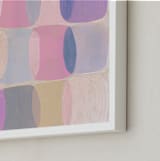 "Painted Geo Overlay" - Art Print in Ballet Pink by Amy Toneys - Frame Close-up